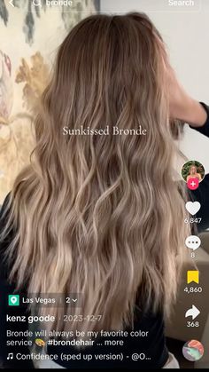 Brunette Hair With Blonde Highlights Pale Skin, Gold Blonde Hair With Highlights, Brown Lowlights In Blonde Hair Fall, Long Brown Hair Color Ideas, Grow Out Blonde Highlights, Cool Lived In Blonde, Dark Blonde Hair With Balayage, Brown Hair With Blonde Highlights Summer, Dark Dimensional Blonde