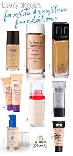 Beauty Bloggers and Their Favorite Drugstore Foundations - Gotta agree with Revlon, I feel it's as good as any high end with the coverage but I wear CC cream for everyday coverage, rarely use actual foundation Best Cream Foundation, Best Cc Cream, Long Wear Makeup, Drugstore Foundation, Fall Makeup Looks, Cream Foundation, Winter Makeup, Beauty Products Drugstore