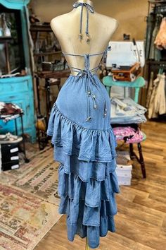 Nashville Indiana, Cowgirl Dresses, Looks Country, Round Neck Dress, Casual Wear Dress, Rock Punk, Round Neck Dresses, Style Upgrade, Western Dresses