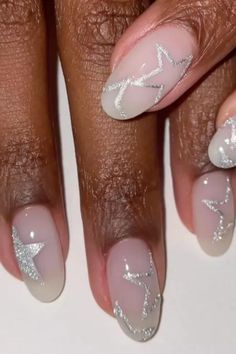Stars Nails, Diamond Nail Designs, Colorful Nails, Unghie Sfumate, Diy Nail Art, Nagel Tips, Dots Nails, Nail Arts, Gem Nails