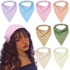 PRICES MAY VARY. Comfortable and Soft: Our boho hair scarf headbands feature a triangular scarf design and are crafted with a blend of cotton and polyester.ensuring a comfortable, soft, non-slip, and stretchy fit. They are gentle on your head, even during extended wear, ensuring a pleasant experience throughout the day. Convenient and Easy to Wear: These headbands for women are not only stylish but also practical. They stay in place all day, putting on and taking off these headbands is hassle-fr Fall Hair Accessories, Scarf Headbands, Large Bandana, Triangle Bandana, South African Traditional Dresses, Autumn Hair Accessories, Hair Bandana, Head Bandana, Hair Scarves