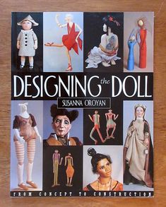 the book is titled designing doll by susan okayan and features pictures of dolls in different outfits