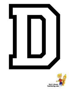 the letter d is shown in black and white