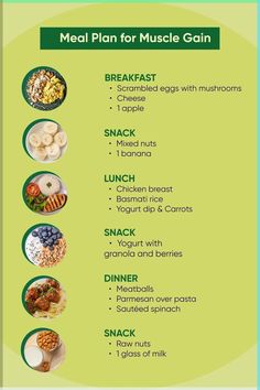 A Meal Plan for Muscle Gain and Foods to Avoid build your muscles with our fantastic meal plan Bulking Meal Plan, Eating To Gain Muscle, Calorie Cycling, Muscle Gain Meal Plan, Bulking Meals, Healthy Weight Gain Foods, Protein Meal Plan, Weight Gain Diet