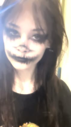 Halloween Makeup Grunge, Emo Halloween Makeup, Crazy Goth Makeup, Ghost Make Up, Creepypasta Makeup, Emo Clown Makeup, Ghost Face Makeup