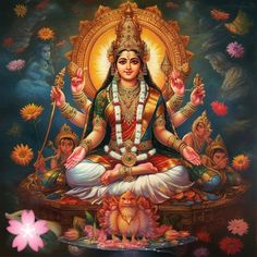 an image of the hindu god sitting in lotus position