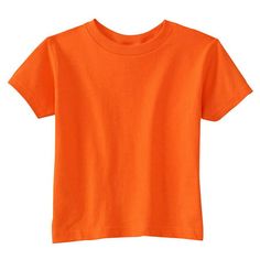 Rabbit Skins Baby Big Boys Taped Shoulder to Shoulder T-Shirt, Style 3301T Size: 2T.  Color: Orange.  Gender: male.  Age Group: infant. Orange T Shirt, Henley Tee, Orange T Shirts, Kids Clothes Boys, Short Sleeve Pattern, T-shirts & Tank Tops, Boys Long Sleeve, Jersey Tee, Boys Shirts