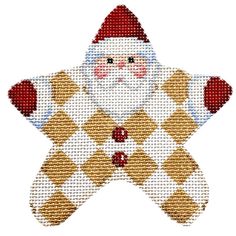 Star Of The Month Needlepoint Kits Canvases, Brown Bunny, Cross Stitch Christmas, Stitch Christmas