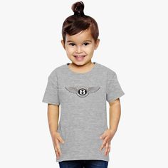 Bentley Logo Toddler T-shirt Custom T Shirt Printing, I Love Ny, Baby Body