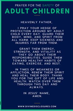 the prayer for the father and son in his life is shown on a blue background