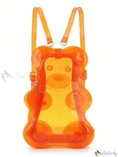 Bird in Bag - Fashionable Transparent Jelly Shoulder Bag for Women Casual Glamour, Novelty Handbags, Jelly Bears, Cute Handbag, Crossbody Bag Pattern, Bear Shape, Mini Mochila, Adjustable Bag, Girls Purse