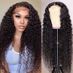 If you need to Customized Density / Color Please Click Here Wig Style 13*6/13*4/360 lace frontal wig & 4*4/5*5 closure wig Hair Texture Deep Wave Density 150%, 180%, 220% Wig Length 14-30 Inch Hair Material 100% Virgin Hair From One Donor Hair Color Natural Black (1B) Can Be Dyed Yes Lace Swiss Lace/ HD Transparent Hairline Pre-plucked Natural Hairline Wig Combs 4 Combs Inside Cap Size Average Size, with Adjustable Strap Circumference 22.5 Inches, Standard Medium Size Shipping & Payment Seller G Grey Hair Extensions, Amazon Top, Hair Patterns, Lace Front Wigs Human Hair, Curly Lace Front Wigs, Wigs Human Hair, Stil Elegant, Black Hairstyles, Lace Closure Wig