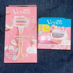 Gillette Venus Comfort Glide White Tea Razor And Refill Pack Gillette Venus Razor, Loreal Moisturizer, Intuition Razor, Styptic Pencil, Venus Razor, Gillette Venus, Sugar Waxing, Woman Shaving, Shower Oil