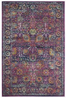 Safavieh Granada Fuchsia and Multi 2'2  x 7' Sisal Weave Runner Area Rug Rug Direct, Transitional Area Rugs, Transitional Rugs, Traditional Area Rugs, Cotton Rug, Indoor Area Rugs, Synthetic Fabric, Power Loom, Granada