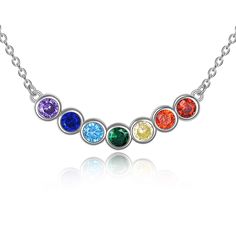 PRICES MAY VARY. 【Novel design】7 color Zirconia Chakra Necklace mean for 7 spiritual power in the human body，represent earth,light,fire,water,air and ether(space).You will feel peace and love within yourself,regulate inner negetive emotions for stress, fear, anger, resentment when you wear Chakra Necklace.With 7 Chakra Necklace,to get the universe force and healing power that can help for your vitality and supports you to get whatever you need. 【Premium Quality】S925 Sterling Silver yoga necklace Charkra Necklace, Chakras Yoga, Yoga Lotus, Yoga Pendant, Lotus Flower Necklace, Inner Balance, Celtic Heart, Flower Bar, Chakra Necklace