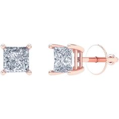 Small Pink Women's Solitaire Princess Cut Rose Gold Plated 925 Sterling Silver Tiny Cz Stud Screw Back Earrings Size: 4mm. These Pink Rose Gold Stud Earrings Are The Best Size For Any Occasion. Stud Earrings Fit Any Standard Piercing Post Hole, And Come With Screw On Backs. You Can’t Go Wrong With These Rose Gold Stud Earrings. Stone: Aaa High Quality Cubic Zirconia. These Pink Stud Earrings Have The Brightest And Most Clearest Cz Stones On The Market. Really Shine Bright With This Earrings For Solitaire Princess Cut, Princess Cut Stud Earrings, Rose Gold Stud Earrings, Pink Stud Earrings, Rose Gold Earrings Studs, Pink Studs, Earrings Stone, Rose Gold Studs, Solitaire Earrings