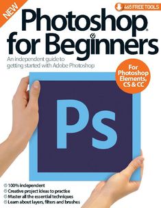 From basic photo editing skills, to colour corrections, layers, brushes and selections, the newly revised Photoshop for Beginners will guide you through all the techniques you need to get started with Adobe\'s celebrated software. Free online resources such as tutorial files, brushes, actions, textures and fonts are also available to help you practise your new skills. Featuring: Getting started - An overview of the different Photoshop versions and an introduction to the bare essentials. Retouching - Discover the best tools and tricks for the job. Understanding adjustments - Enhance your images and apply effects using adjustment layers, selections and more. Creative projects - Practise your newly acquired skills through these fun project ideas. Photography Lessons Tutorials, Photoshop For Beginners, Basic Photo Editing, Learn Photoshop, Graphic Design Books, How To Use Photoshop, Editing Skills, Photography Lessons, Photoshop Brushes