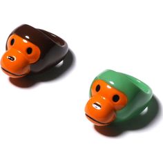 BABY MILO RING SET LADIES | us.bape.com Jordan 1 Green, Body Jewelry Diy, Bape Streetwear, Punk Style Outfits, Clay Inspo, Swag Girl Style, Concept Clothing