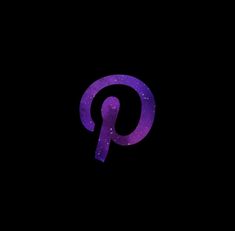 the letter p is made up of purple stars