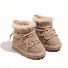 2024 New Winter Baby Snow Boots Leather Warm Plush Infant Shoes Soft Sole Boys Boots Fashion Toddler Toddler Girl Boots, Baby Snow, Baby In Snow, Infant Shoes, Boots Thick, Shoes Soft, Winter Baby, Boys Boots, Baby Winter