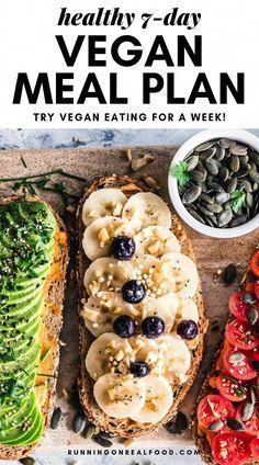 healthy 7 - day vegan meal plan try vegan eating for a week's worth