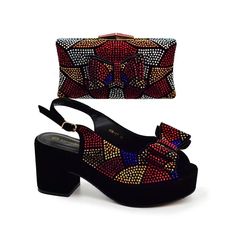 Fashionable Italian Shoes and Bag Set Nigerian wedding shoes and bag set Women Wedding Shoes, Ladies Shoe, Purple Heels, Wedge Heel Boots, Italian Shoes, Black Shoes Women, Nigerian Wedding, White Heels, Gold Heels