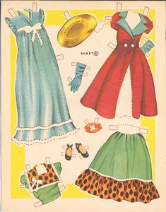 an old fashion sewing pattern from the 1950's