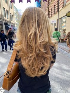 Haïr Cut Layers, Layers From The Back Long Hair, Haircut For Thick Hair Long Layered, Long Hair A Lot Of Layers, Light Hair Layers, Long Hair With Chunky Layers, Long Layered Dark Blonde Hair, Haircuts For Long Hair Without Bangs, Layers Haircut Unstyled