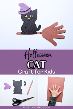 halloween cat craft for kids to make