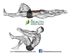 an image of a man doing exercises on the back and side planks with text that reads