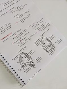 an open notebook with some drawings on the page and instructions for how to use it