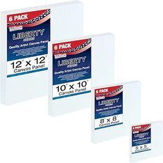 three pack of avery labels on white background