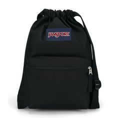 Draw Sack - Drawstring Bag | JanSport Mochila Jansport, Workout Essentials, Jansport Backpack, Gym Shoes, Small Backpack, Find Your Style, Bag Style, Sport Bag, Black Backpack