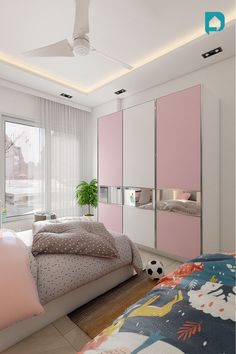 Pink Fitted Wardrobe | Pink Bedroom Furniture | Design Cafe Pink And Wooden Bedroom, Wadrobe Design For Girls Room, Wardrobe Design For Girls Room, Pink Wardrobe Design Bedroom, Pink Cupboards Bedroom, Wordrop Ideas Colour, Pink Sliding Wardrobe, Sliding Wardrobe Color Ideas Bedroom, Kids Sliding Wardrobe Design