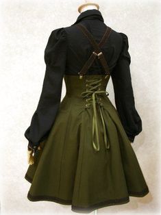 Mode Steampunk, Steampunk Dress, Steampunk Costume, Skirt Maxi, Steampunk Clothing, Steampunk Fashion, Fantasy Clothing