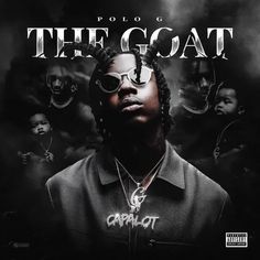 the goat album cover with an image of a man wearing sunglasses and standing in front of other