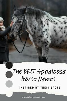 the best appaloosa horse names are inspired by their spots and features an image of a woman with her horse