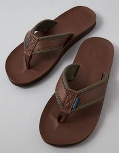 Men’s Flip Flops, Mens Leather Flip Flops, 90s Shoes, Pool Essentials, Logo Flip Flops, Leather Slippers For Men, Men Stylish Dress, Leather Flip Flops, Leather Slippers