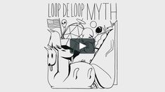 a black and white drawing of a woman with an american flag on her head, in front of the words loop de loop math