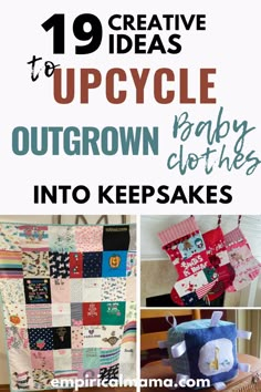 the top ten creative ways to upcycle your baby's clothes into keepsakes