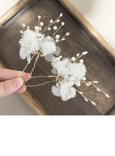 JJ's House Hair Pins Flower Bridal  5.53\"(Approx.14cm) Wedding (Sold in a single piece) Hair Accessories 2.76\"(Approx.7cm) Metal Hairpins Pearl Headpieces. #JJ's House #HairPins #Flower #Bridal #Wedding #HairAccessories #Metal #Hairpins #Pearl #Headpieces Pearl Hair Pin, Wedding Headpieces, Flower Hair Pins, Hair Accessories Wedding, Pearl Headpiece, Pearl Hair Pins, Accessories Wedding, Flower Hair Pin, Headpiece Wedding