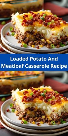 loaded potato and meatloaf casserole recipe