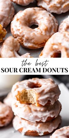 the best sour cream donuts are made with only 3 ingredients and they taste like frosting