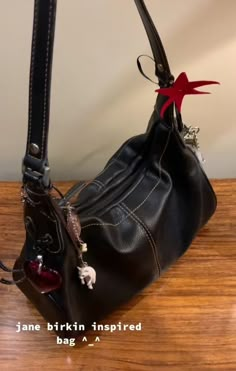 Ludicrously Capacious Bag, Birkinfied Bag, Cute Black Shoulder Bag, Aesthetic Purse, Mazzy Star