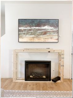 Diy Electric Fireplace - DIY Fireplace from Scratch ~ Part I - Simply Summer morgan Electric Fireplace Not Built In, Fireplace Addition Diy, 80 Inch Fireplace Mantel, Diy Fireplace Decor Ideas, Wall With Mantle No Fireplace, Building Fireplace Diy, Diy Fireplace Half Wall, How To Make A Faux Fireplace Look Real, Large Tv Small Fireplace