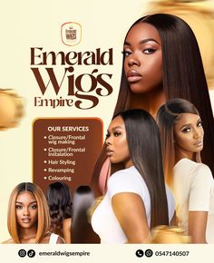 wigs flyer design Wig Flyer Design, Church Poster, Creative Background, Adobe Premiere Pro, Premiere Pro, Beauty Design, Art Gallery Wallpaper, Wig Making, Frontal Wigs