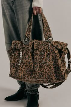 Wild Thing Tote Free People Bag, Trending Bags, Boho Tote Bag, Free People Summer, Free People Bags, Leopard Bag, Boho Tote, Cute Style, Christmas 2024