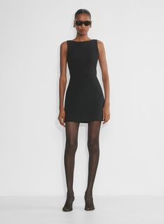 BOND DRESS - Softly structured fit-and-flare mini dress Bond Dress, Rush Outfits, Flare Mini Dress, Business Dresses, Water Supply, Christmas 2024, Ladies Day, Mini Black Dress, New Black