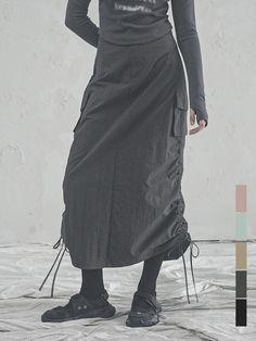 Composition : NYLON 100%Color : BEIGE,BLACK,CHARCOAL,PINK,SORACountry of Origin : China Italy Trip, Clothes Horse, Gray Skirt, Black Charcoal, Maxi Skirt, Composition, China, Italy, Skirt