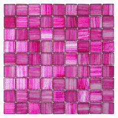 pink glass mosaic tile on a white background stock photo - 1307982